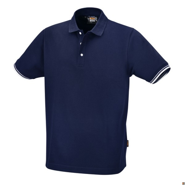 7547BL - Polo 3 bottoni in 100% cotone 200 g, blu BETA UTENSILI