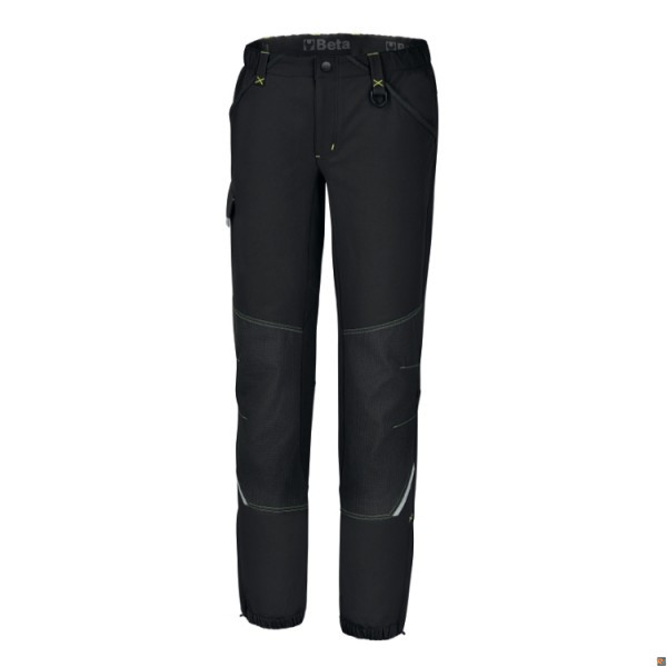 7600N Pantaloni work trekking in tessuto elasticizzato - COLORE NERO