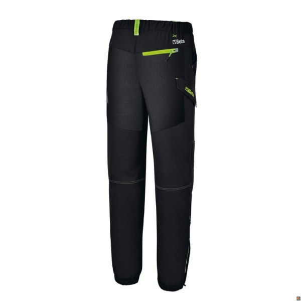 7600N Pantaloni work trekking in tessuto elasticizzato - COLORE NERO