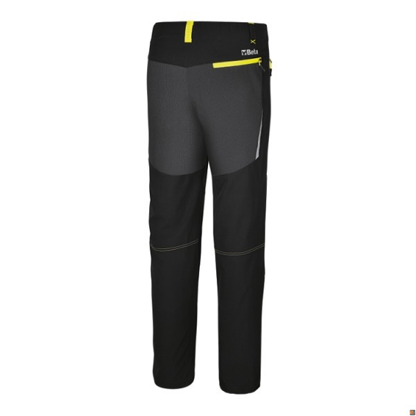 7610N Pantaloni work trekking LIGHT in tessuto elasticizzato - colore nero