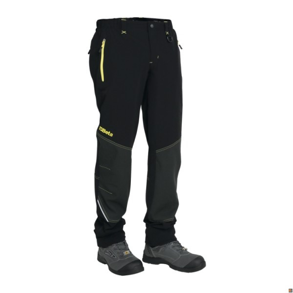 7610N Pantaloni work trekking LIGHT in tessuto elasticizzato - colore nero