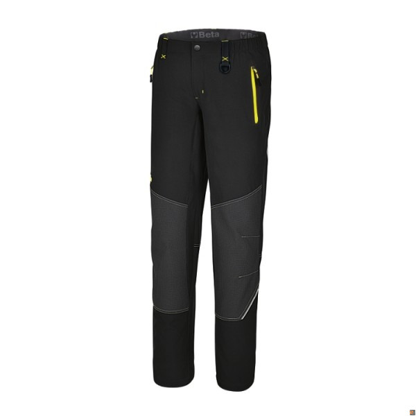 7610N Pantaloni work trekking LIGHT in tessuto elasticizzato - colore nero