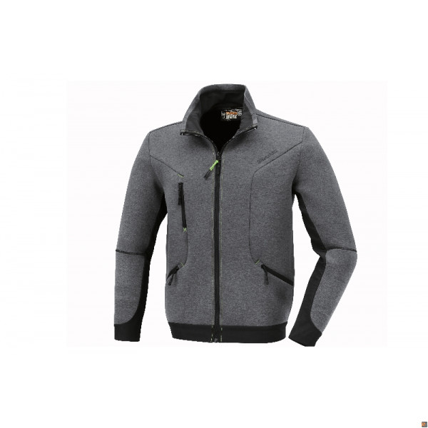 7634G PILE ZIP LUNGA GREY 325GR