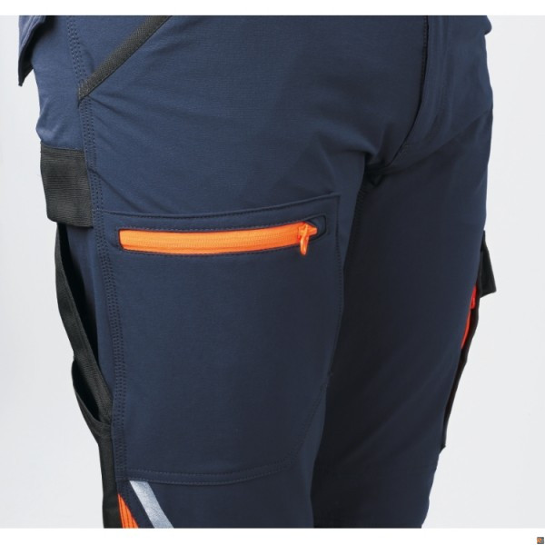 Pantaloni da lavoro multitasche elasticizzati Beta 7650B - colore BLU