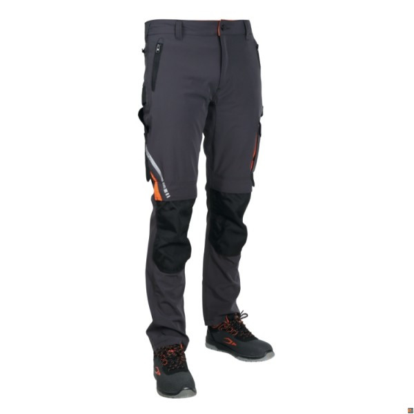 7660G Pantaloni da lavoro leggeri multitasche elasticizzati