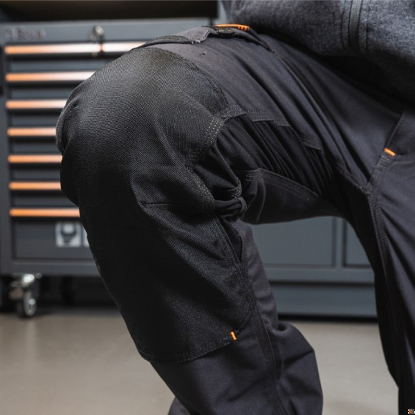7818G Pantaloni da lavoro multitasche con inserti in tessuto elasticizzato - colore grigio