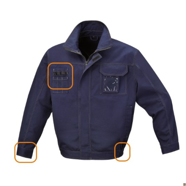 7849BL - giacca da lavoro in T/C twill 245 g, blu BETA UTENSILI 078490100