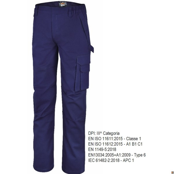7940 Pantalone da lavoro MULTIPROTEZIONE per saldatura