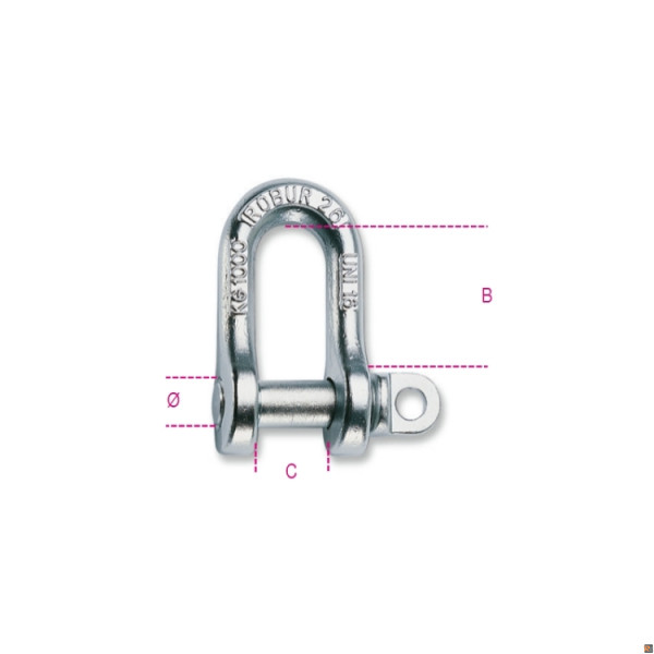 8026A - Grillo diritto zincato tipo UNI