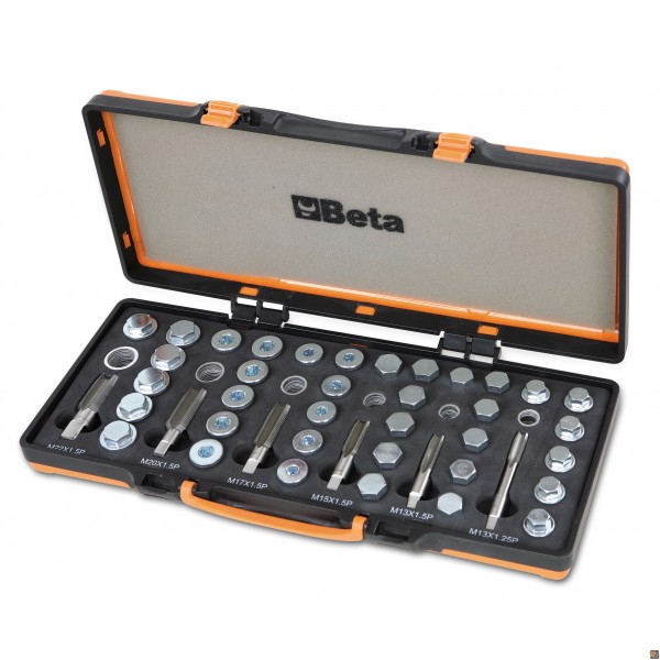 ASSORTIMENTO DI UTENSILI PER LA RIPARAZIONE DEI FILETTI DELLA COPPA OLIO