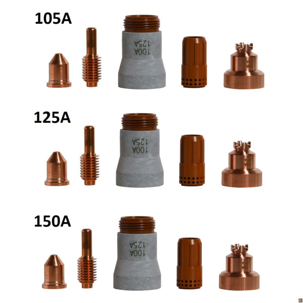 3 STARTER KIT: 105A - 125A - 150A - TORCIA PX - TELWIN 804907