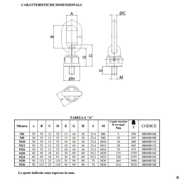 8049A - Golfare maschio a doppia articolazione