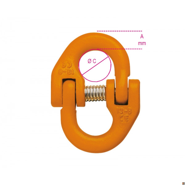 8090R - MAGLIE CATENE EN1677-1 13 TON. 5,3