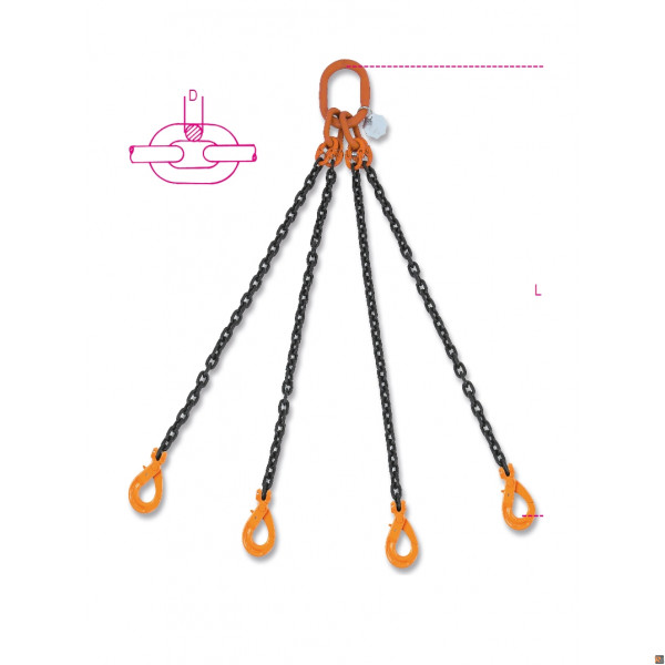 8094SL D8-3 PENDENTI 8MM 4 BRACCI EN818 MT3 C8SL