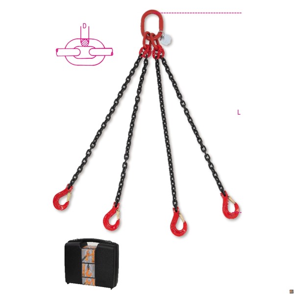 8094 - PENDENTI A CATENA 4 BRACCI D.16mm L.4m