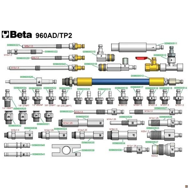SET DI ADATTATORI PER 960TP
