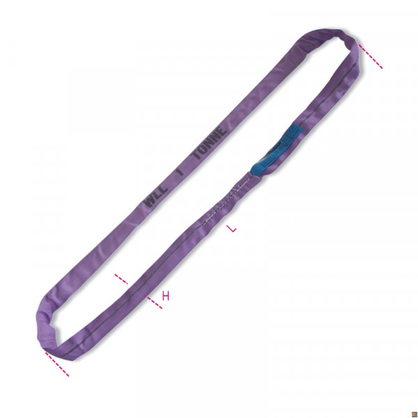 8170 5-T1 FUNI TONDE EN1492-2 VIOLA 1 TON. - L5