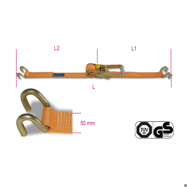 8182TS - CRICCHETTI 50 GANCI SPONDA 1500KG-MT10,5