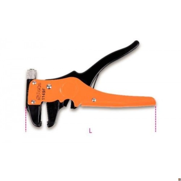 PINZA SPELLAFILI FRONTALE AUTOREGOLABILE CON DISPOSTIVO DI TAGLIO