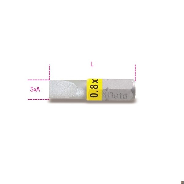 SERIE DI 25 INSERTI COLORATI CON RACCORDO E CRICCHETTO REVERSIBILE