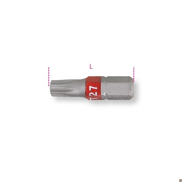 SERIE DI 25 INSERTI COLORATI CON RACCORDO E CRICCHETTO REVERSIBILE