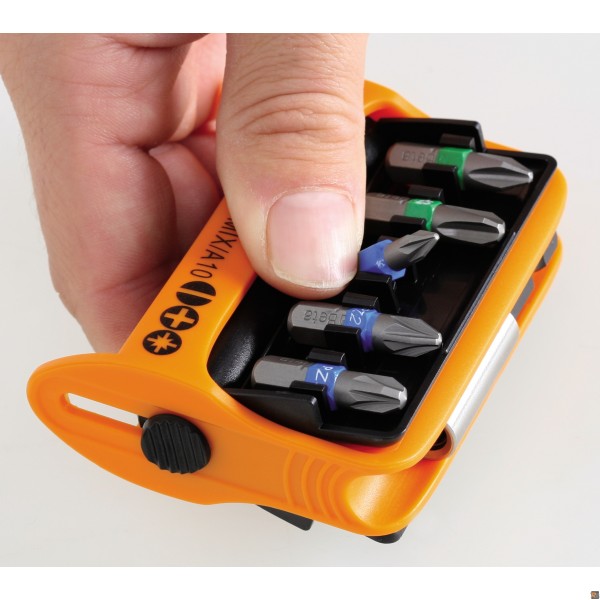 SERIE DI 10 INSERTI COLORATI CON PORTAINSERTI MAGNETICO
