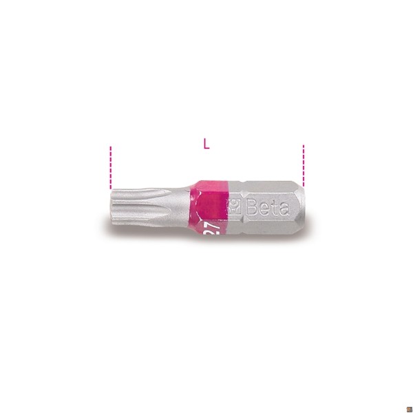 860RTX - INSERTI COLORATI PER AVVITATORI CON IMPRONTA TAMPER RESISTANT TORX® - T25