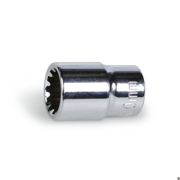 900U/C12M - Assortimento di 12 chiavi a bussola multimpronta, 20 inserti per avvitatori e 7 accessori in termoformato morbido, in cassetta di lamiera BETA UTENSILI