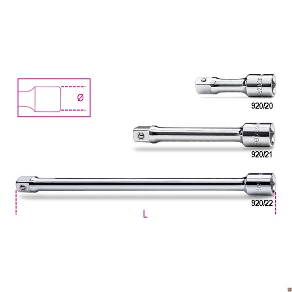 920/20 - PROLUNGHE CON ATTACCHI QUADRI - 75
