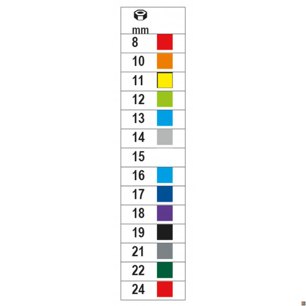 920MC 17 BUSSOLE ESAGONALI MULTICOLOR 1/2 A 17 BETA UTENSILI 009202017