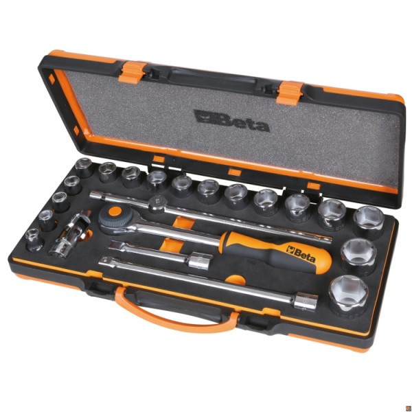 920A/C17HR Assortimento di 17 chiavi a bussola esagonali e 5 accessori BETA UTENSILI 009200939