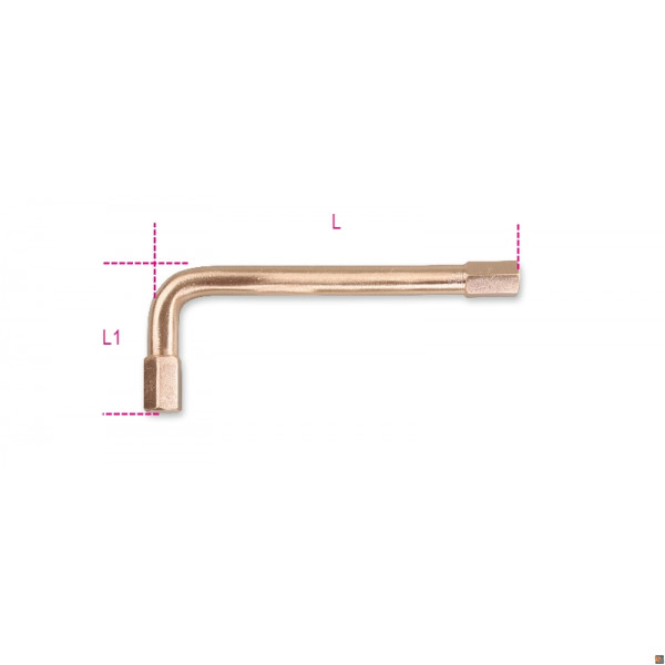 96BAF-AS 3/8 CHIAVI ESAG FORG PIEG ANTISC BAF-AS 3/8