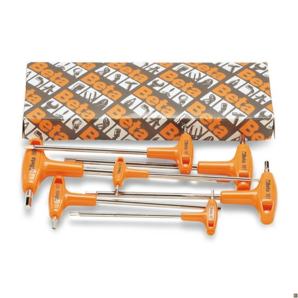96T/S8 - SERIE 8 CHIAVI MASCHIO ESAG PIEGATE CON IMPUGNATURA BETA UTENSILI