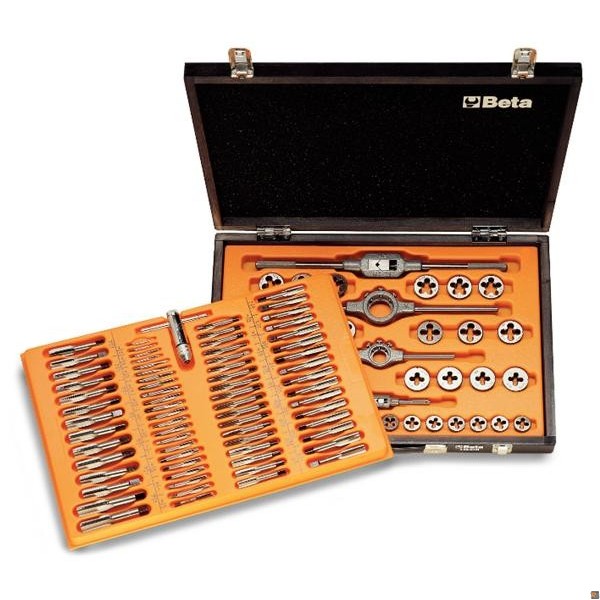 446/C110 - ASSORTIMENTO DI MASCHI E FILIERE IN ACCIAIO AL CROMO E ACCESSORI PER AUTORIPARAZIONE