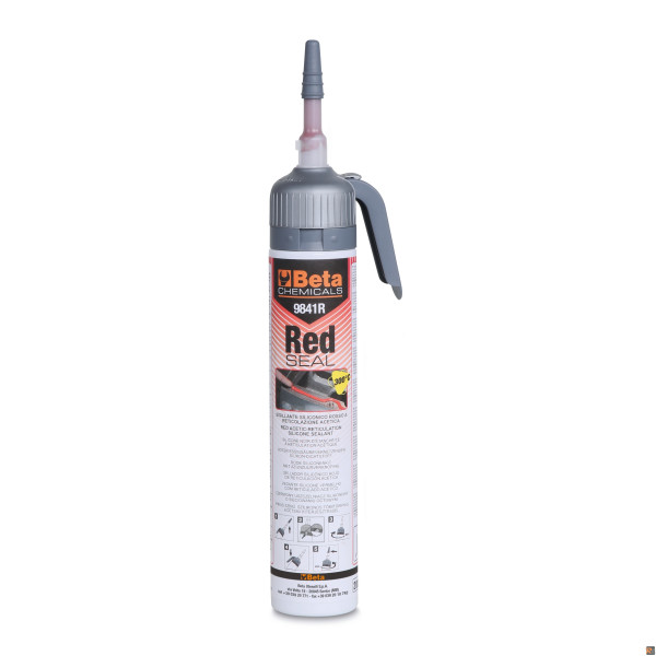 CONF. 12 CARTUCCE PASTA SILICONICA ROSSA 200ML 9841R BETA 098410020