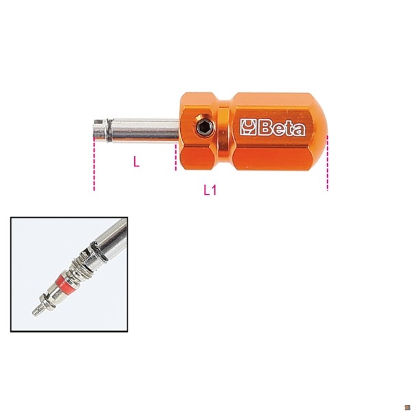 986 48 - GIRAVITE PER VALVOLE PNEUMATICI MODELLO CORTO