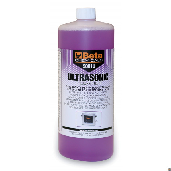 9881U 1 FLACONI DETERGENTE LIQUID.ULTRASUONI 1LT BETA UTENSILI