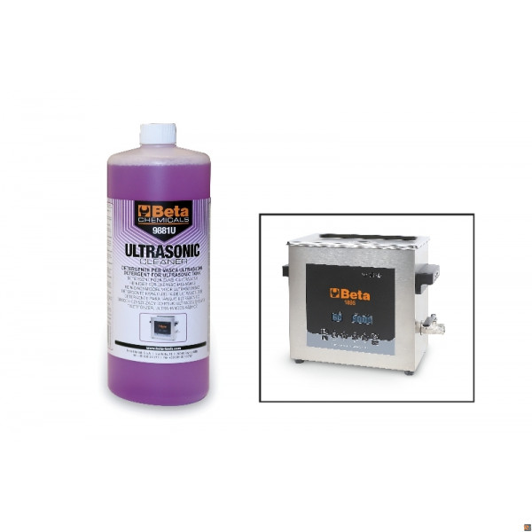 9881U 1 FLACONI DETERGENTE LIQUID.ULTRASUONI 1LT BETA UTENSILI 098810010