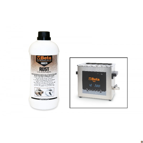 9882R 1 FLACONI DETERGENTE RIMOZIONE RUGGINE 1LT BETA UTENSILI 098820010