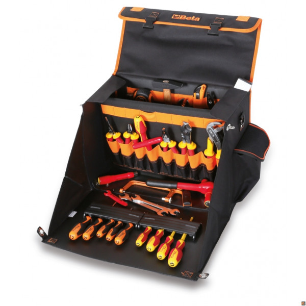 BORSA PORTA UTENSILI C12 CON ASSORTIMENTO DI 111 UTENSILI ELETTROTECNICA BETA 021121056