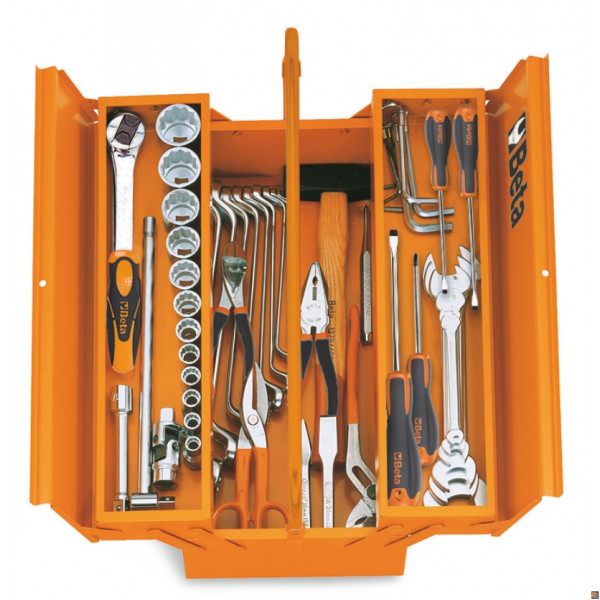 CESTELLO C19L CON ASSORTIMENTO DI 74 UTENSILI VU/3 BETA UTENSILI 021191125