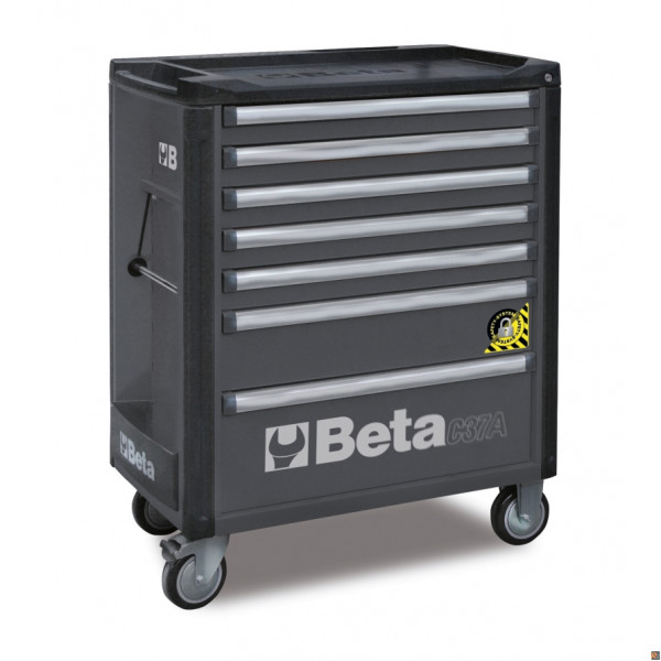 C37A/7-G CASSETTIERA ANTIRIBALTAMENTO BETA CON 7 CASSETTI - GRIGIO - BETA UTENSILI 037000272