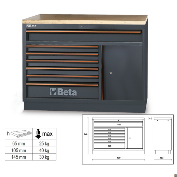 MODULI PIANO LEGNO 7 CASS+ANTA M7A/W PRO BETA 045000171