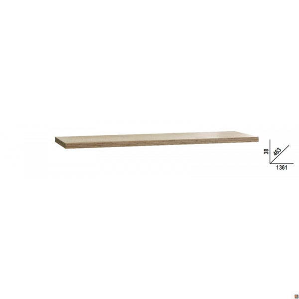 C45PW/2-1,3MT PIANI LEGNO 1361X463MM -2 MOD. PW/2