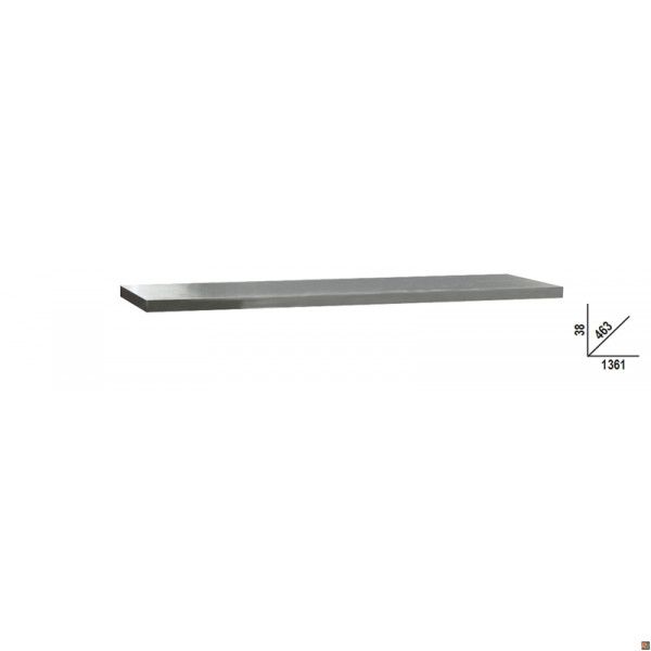 C45PX/2-1,3MT PIANI INOX 1361X463MM 2 MOD. PX/2