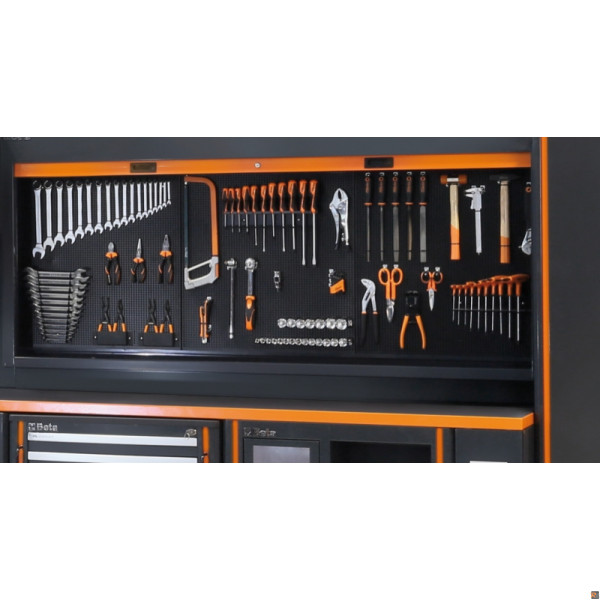C55PSE-G PARETI C/STRUTTURA BASE ELETT.2MT GREY