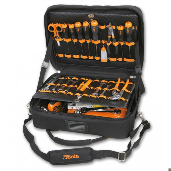 BORSA PORTAUTENSILI IN TESSUTO CON ASSORTIMENTO DI 74 UTENSILI C7 VU/3 BETA UTENSILI 021071114