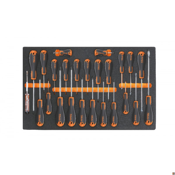 M213 TERMOFORMATO MORBIDO CON 25 GIRAVITI BETA UTENSILI 024500213