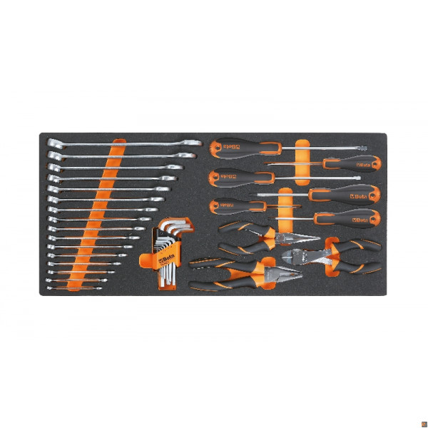 MC10 TERMOFORMATO MORBIDO CON 34 UTENSILI BETA 027500011