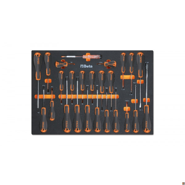 MM210 TERMOFORMATO MORBIDO CON 25 GIRAVITI BETA UTENSILI 024580211